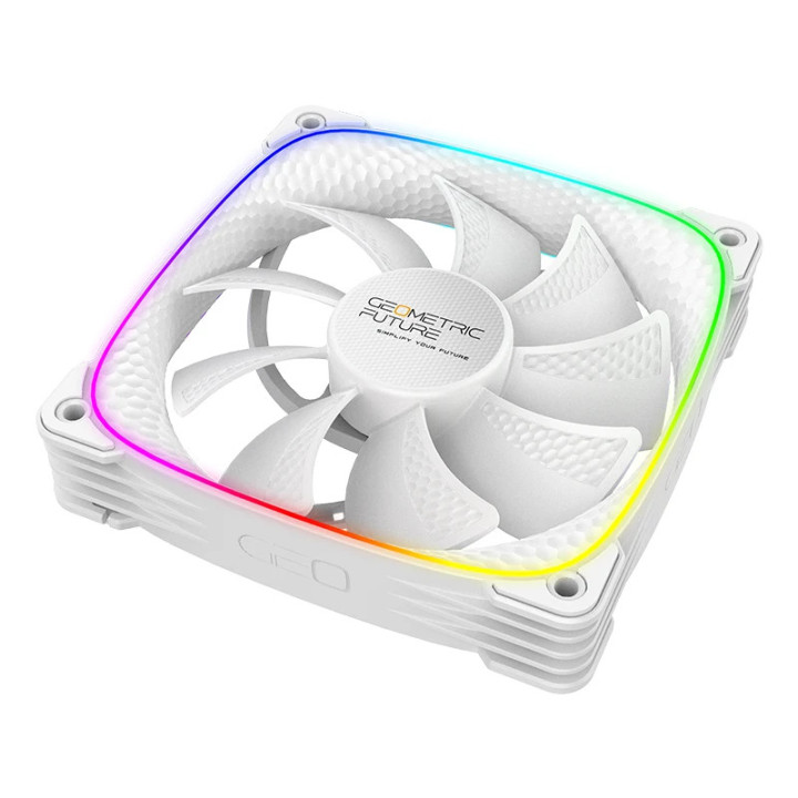 Вентилатор Geometric Future Squama 2503R, REVERSE Fan, 120mm, ARGB, White - 1F2503R112011
