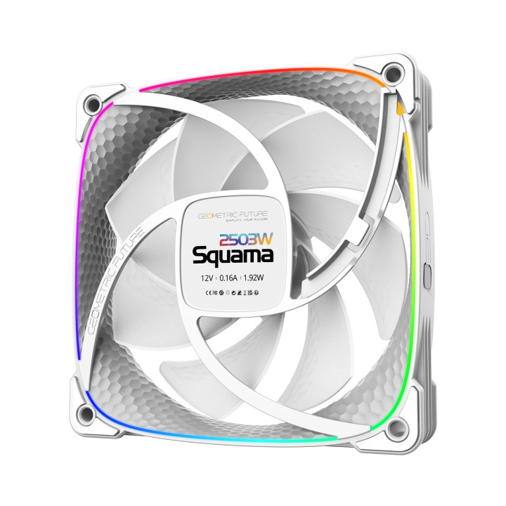 Комплект вентилатори Geometric Future Squama 2503W White, Fan Pack 3-in-1 - 1F2503W312000