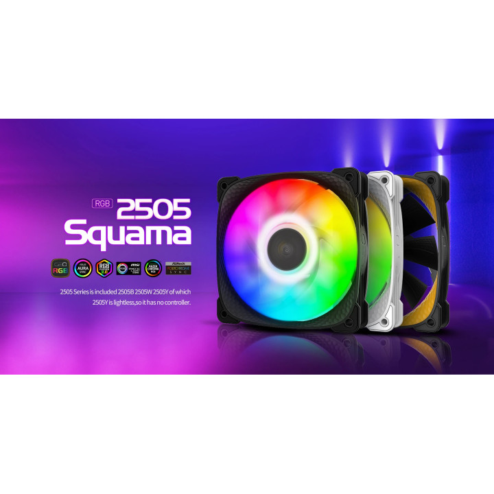 Комплект вентилатори Geometric Future Squama 2505Y, Pack 3-in-1 - 1F2505Y312000