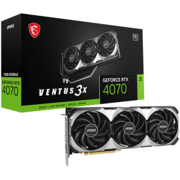 Видео карта MSI Nvidia GeForce RTX 4070 VENTUS 3X E 12G OC, 12GB GDDR6X, 192bit