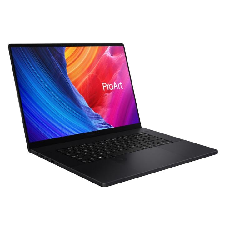 Лаптоп Asus ProArt P16 OLED H7606WI-ME016X, AMD Ryzen AI 9 HX 370, 16", 64GB RAM, 2TB SSD, NVIDIA GeForce RTX 4070 8GB GDDR6, Win 11 Pro - 90NB1421-M00AE0