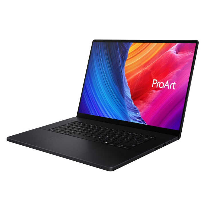 Лаптоп Asus ProArt P16 OLED H7606WI-ME016X, AMD Ryzen AI 9 HX 370, 16", 64GB RAM, 2TB SSD, NVIDIA GeForce RTX 4070 8GB GDDR6, Win 11 Pro - 90NB1421-M00AE0