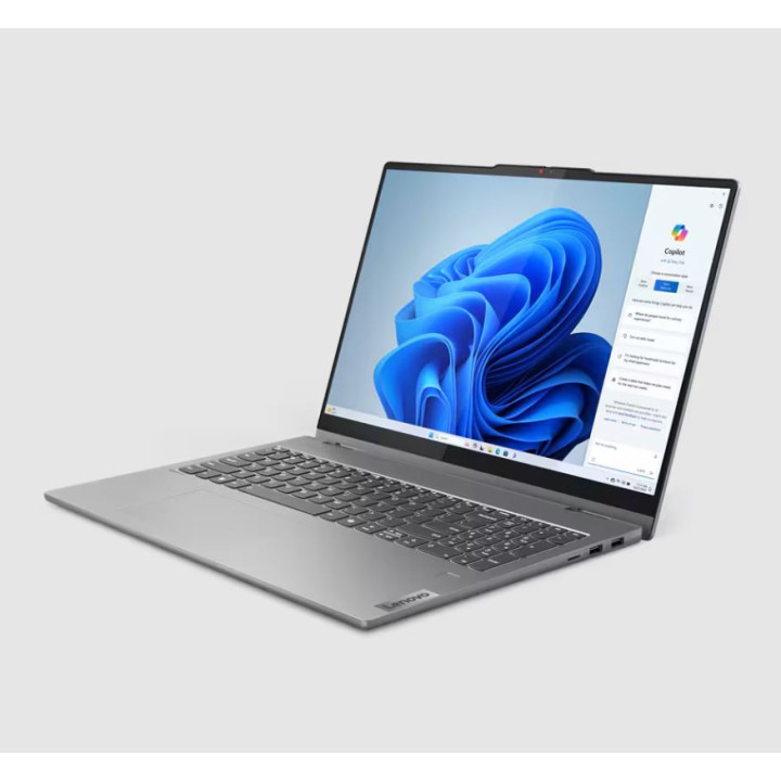 Лаптоп Lenovo IdeaPad 5 2-in-1 16AHP9, AMD Ryzen 7 8845HS, 16" 2K OLED Touch, 16GB RAM, 1TB SSD, Integrated AMD Radeon 780M, Free DOS - 83DS000CBM