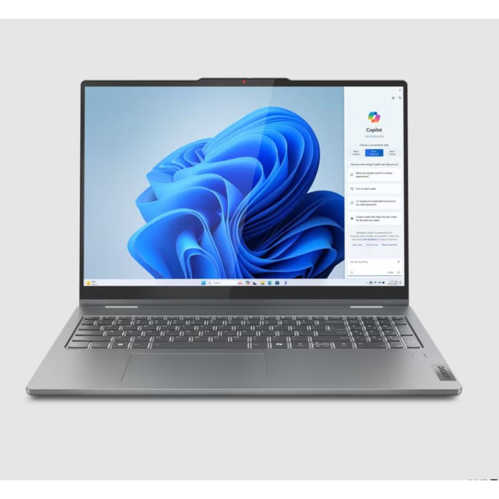 Лаптоп Lenovo IdeaPad 5 2-in-1 16AHP9, AMD Ryzen 7 8845HS, 16" 2K OLED Touch, 16GB RAM, 1TB SSD, Integrated AMD Radeon 780M, Free DOS - 83DS000CBM