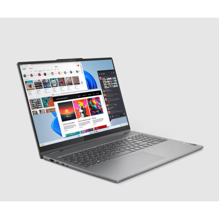 Лаптоп Lenovo IdeaPad 5 2-in-1 16AHP9, AMD Ryzen 7 8845HS, 16" 2K OLED Touch, 16GB RAM, 1TB SSD, Integrated AMD Radeon 780M, Free DOS - 83DS000CBM