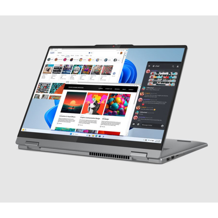 Лаптоп Lenovo IdeaPad 5 2-in-1 16AHP9, AMD Ryzen 7 8845HS, 16" 2K OLED Touch, 16GB RAM, 1TB SSD, Integrated AMD Radeon 780M, Free DOS - 83DS000CBM