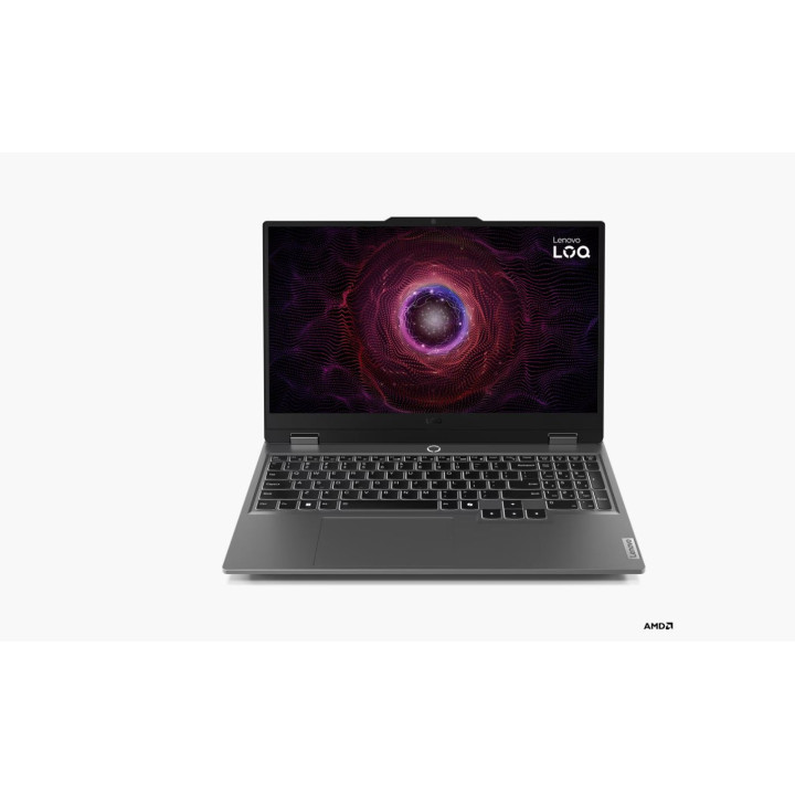 Лаптоп Lenovo LOQ 15ARP9, AMD Ryzen 7 7435HS, 15.6" FHD IPS AG 144Hz, 12GB RAM, 512GB SSD, NVIDIA GeForce RTX 4050 6GB GDDR6, Free DOS - 83JC0027BM