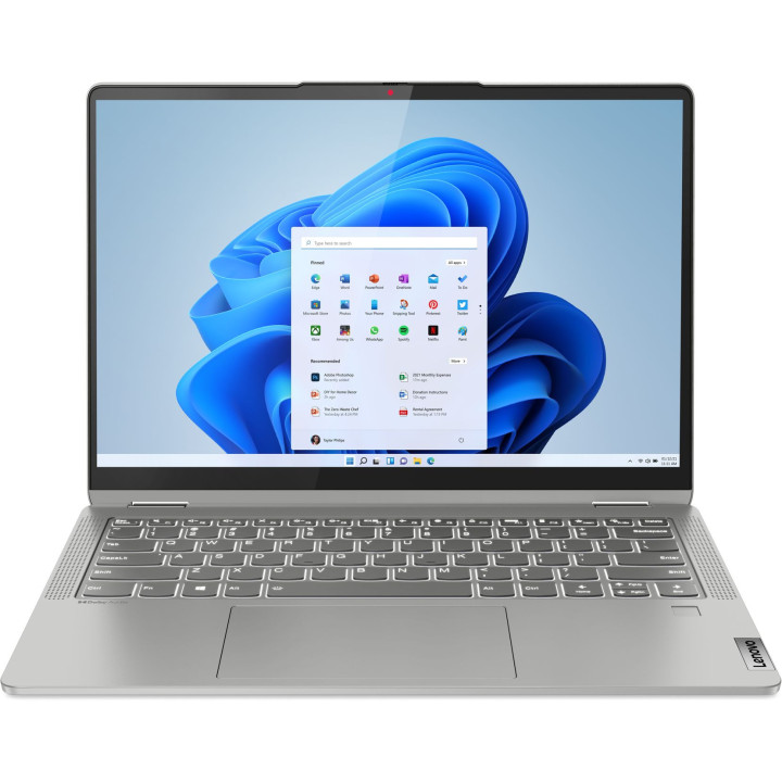 Лаптоп Lenovo IdeaPad Flex 5, AMD Ryzen 7 5700U, 14" FHD GL TOUCH, 16GB RAM, 512GB SSD, Integrated AMD Radeon Graphics, Win 11 Home - 82R9000GBM