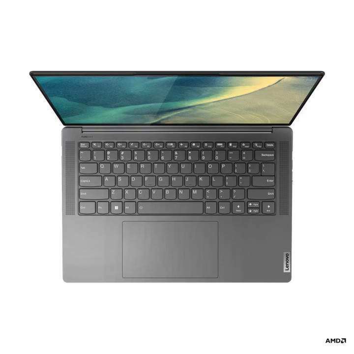 Лаптоп Lenovo Yoga Slim 7 Pro 14ARH7, AMD Ryzen 7 6800HS Creator Edition, 14.50" 3K IPS 400nits AG, 100% sRGB, 120Hz, Eyesafe, 16GB RAM, 1TB SSD, NVIDIA RTX 3050 4GB GDDR6, Win 11 Home - 82TL000WBM