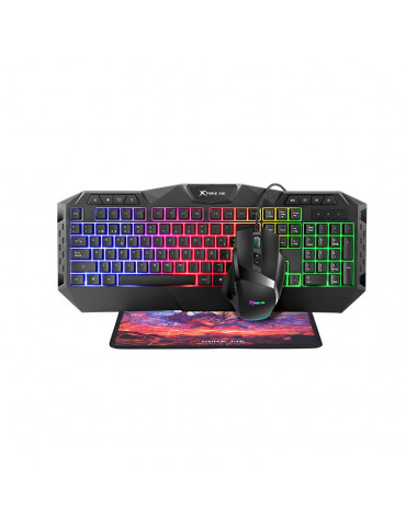Геймърски комплект Xtrike ME MK-900 Gaming COMBO 3-in-1, клавиатура, мишка и пад - XTRM-MK-900
