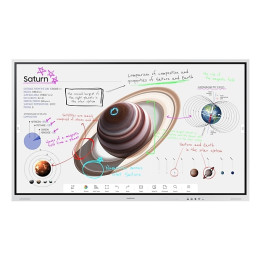 Интерактивни дисплеи Samsung Flip PRO WM75B 75" 3, 840 x 2, 160, VA, 4K Digital Flipchart TOUCH, Mirroring, Remote Management, Wi-Fi, Remote PC & Bluetooth, White - LH75WMBWLGCXEN