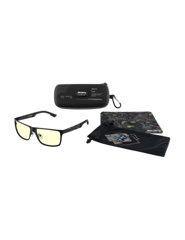 Комплект гейминг очила с калъф GUNNAR x Call of Duty UAV Edition - Onyx/Topo - Amber - UAV-01901