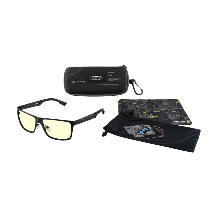 Комплект гейминг очила с калъф GUNNAR x Call of Duty UAV Edition - Onyx/Topo - Amber  - UAV-01901