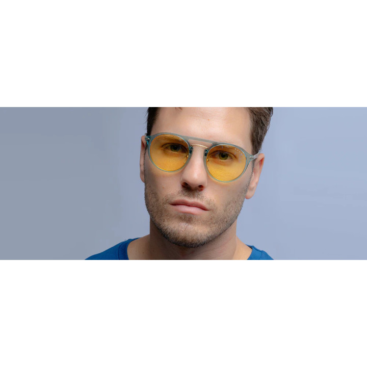 Комплект гейминг очила с калъф GUNNAR x World of Warcraft Alliance Edition Blue Crystal - Amber - WOW-01401