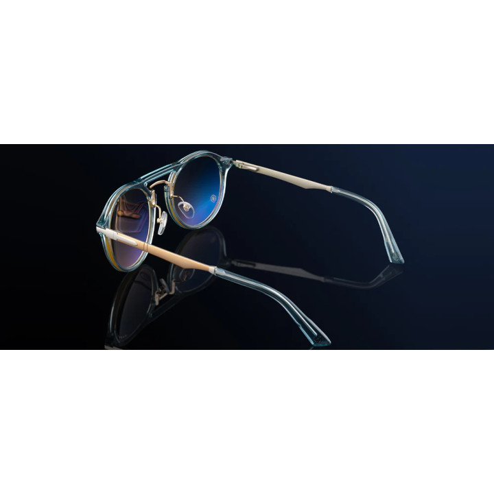 Комплект гейминг очила с калъф GUNNAR x World of Warcraft Alliance Edition Blue Crystal - Amber - WOW-01401