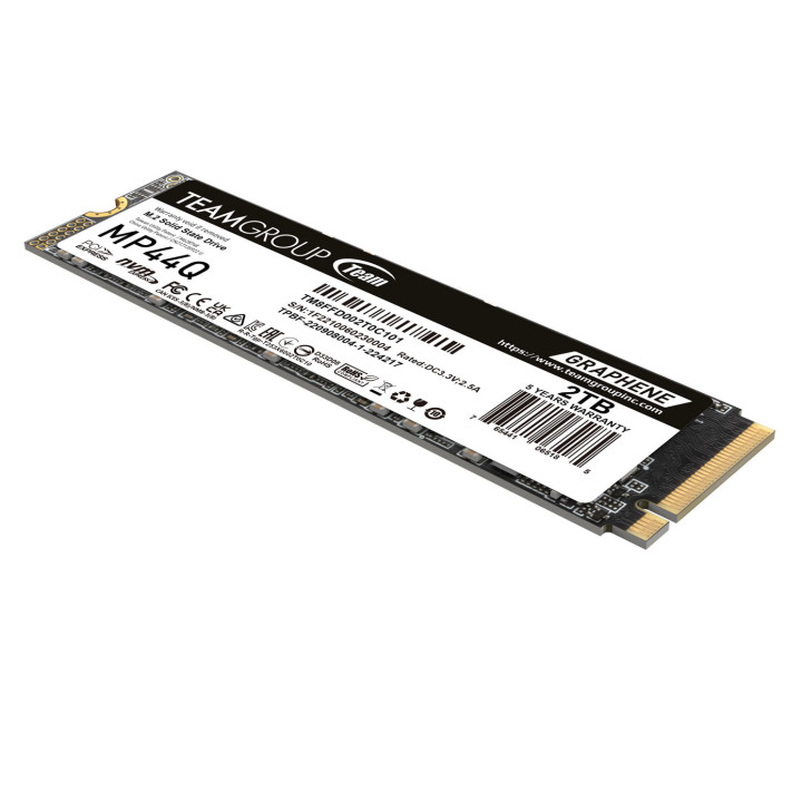 SSD диск Team Group 2TB  MP44Q, M2 2280, PCIe Gen4x4, R/W: 7400/6500 MB/s - TM8FFD002T0C01