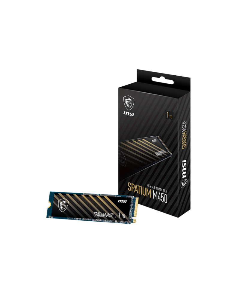 SSD диск MSI 1TB SPATIUM M450 PCIe 4.0 NVMe M.2, W/R: 3600/3000 MB/s - S78-440L980-P83