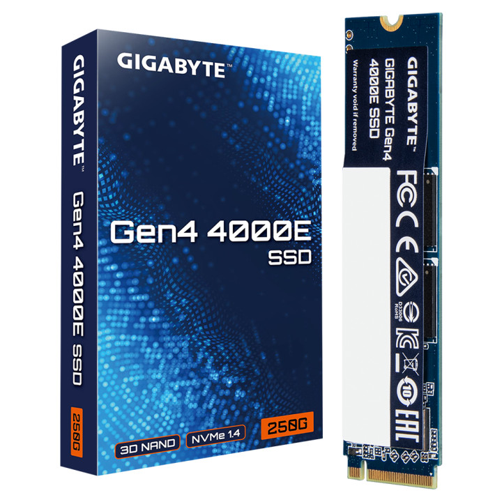 SSD диск Gigabyte 250GB 4000E, NVMe, PCIe 4.0 Gen4, W/R: 4000/ 3900 MB/s - G440E250G M2
