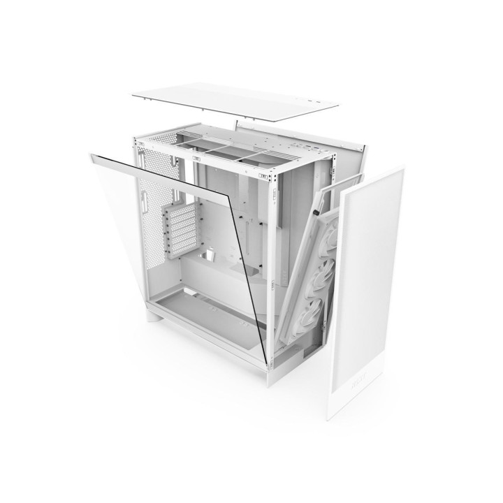 Кутия за компютър NZXT H7 Flow 2024 Edition White - CM-H72FW-01