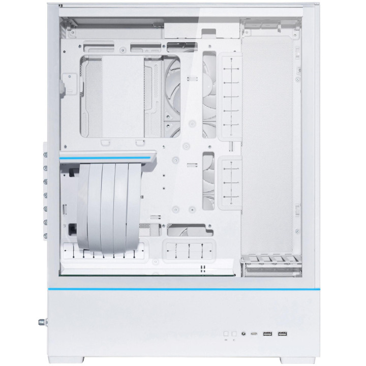 Кутия за компютър Lian-Li SUP01W Mid-Tower, Tempered Glass, Бяло - G99.SUP01W.00