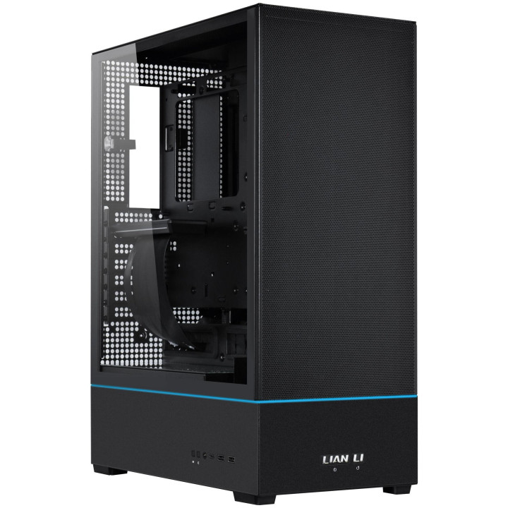 Кутия за компютър Lian-Li SUP0 Mid-Tower, Tempered Glass, Черна - G99.SUP0.00