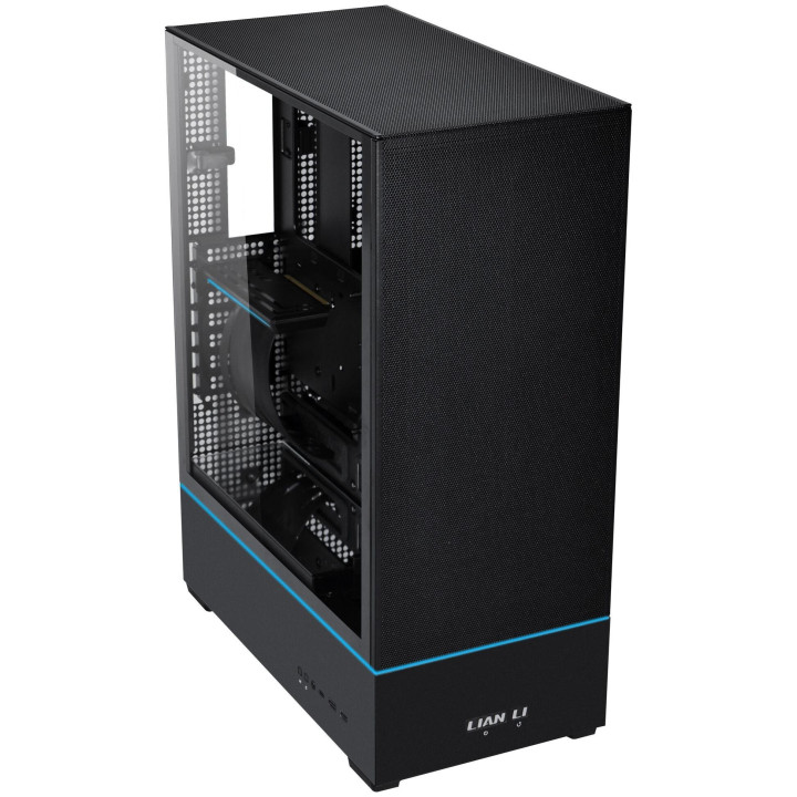 Кутия за компютър Lian-Li SUP0 Mid-Tower, Tempered Glass, Черна - G99.SUP0.00