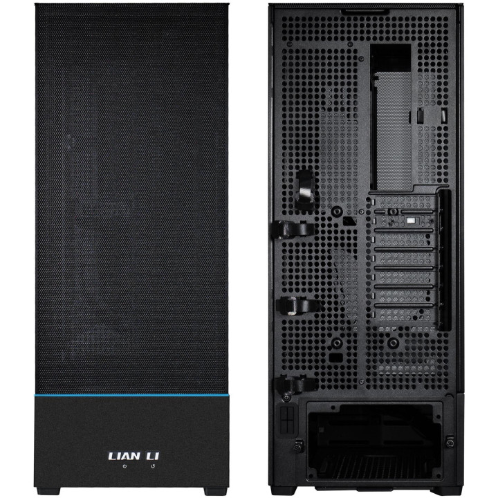 Кутия за компютър Lian-Li SUP0 Mid-Tower, Tempered Glass, Черна - G99.SUP0.00