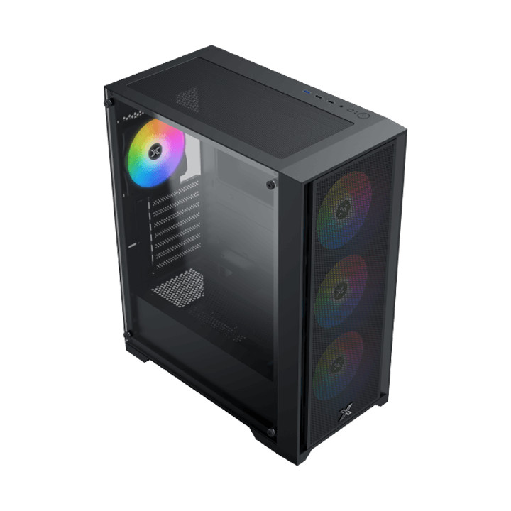 Кутия за компютър XIGMATEK Gaming X II, EN42850, BK, EATX, U3x1 & U2, Front Mesh Grill & Left TG, 4бр Z20A & ARGB Control PCB