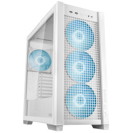 Кутия за компютър Asus TUF GAMING GT302 Tempered Glass, ARGB, White - 90DC00I3-B19000