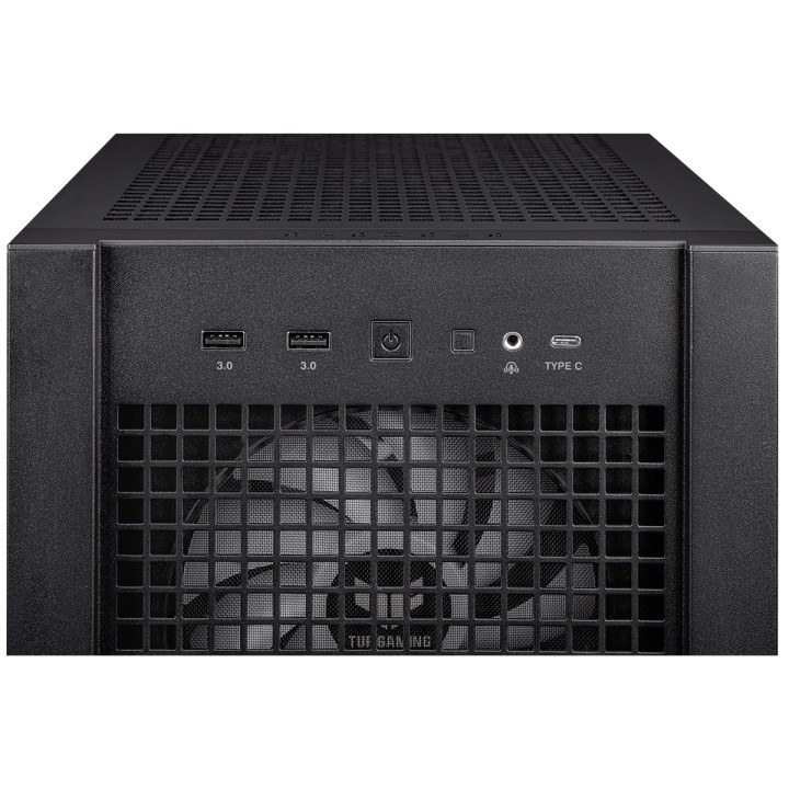 Кутия за компютър Asus TUF GAMING GT302 Tempered Glass, ARGB, Black - 90DC00I0-B19000