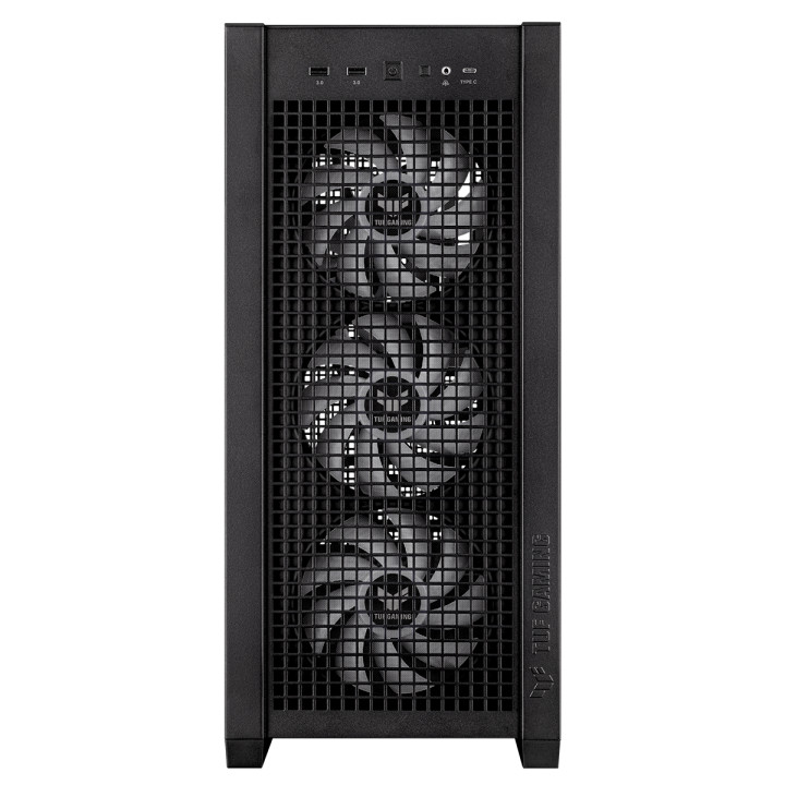 Кутия за компютър Asus TUF GAMING GT302 Tempered Glass, ARGB, Black - 90DC00I0-B19000