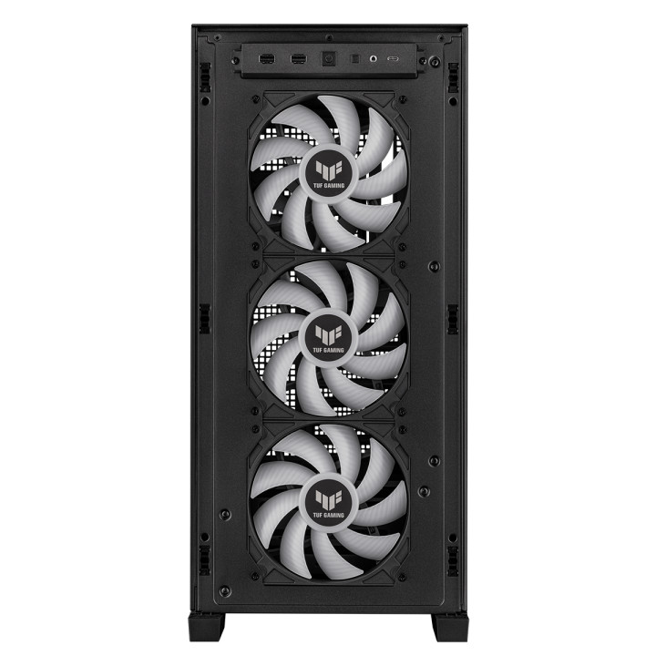 Кутия за компютър Asus TUF GAMING GT302 Tempered Glass, ARGB, Black - 90DC00I0-B19000