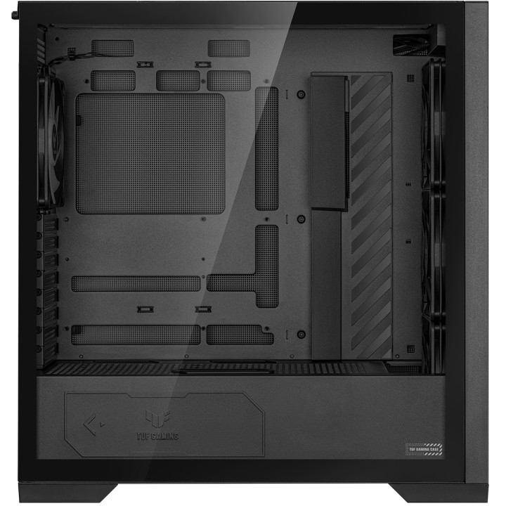 Кутия за компютър Asus TUF GAMING GT302 Tempered Glass, ARGB, Black - 90DC00I0-B19000