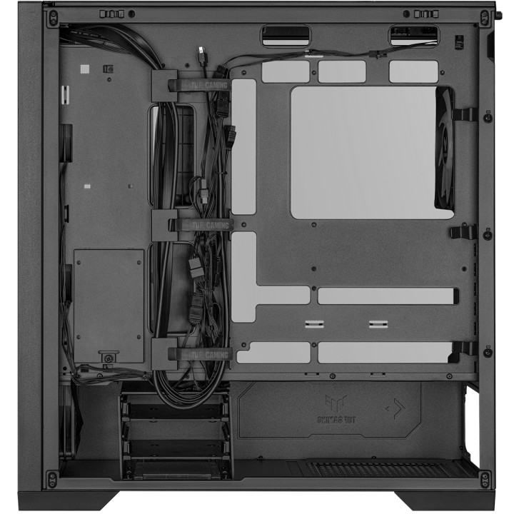 Кутия за компютър Asus TUF GAMING GT302 Tempered Glass, ARGB, Black - 90DC00I0-B19000