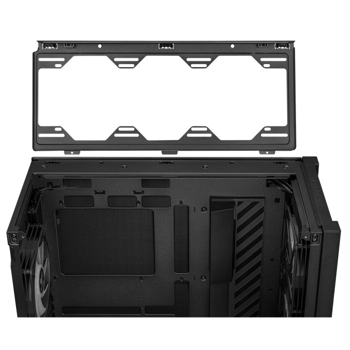 Кутия за компютър Asus TUF GAMING GT302 Tempered Glass, ARGB, Black - 90DC00I0-B19000