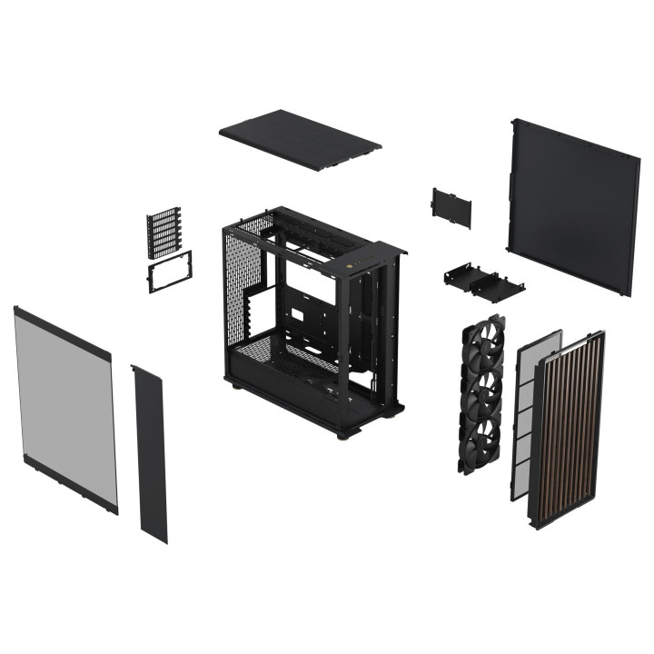 Кутия за компютър Fractal Design NORTH XL CHARCOAL BLACK TG - FD-C-NOR-02