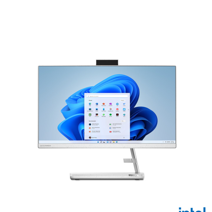 All in One компютър Lenovo IdeaCentre AIO 3 22IAP7, 21.5"FHD, IPS 250nits Anti-glare, Intel Core i3-1215U, 8GB DDR4 RAM, 256GB SSD - F0GG006PRI