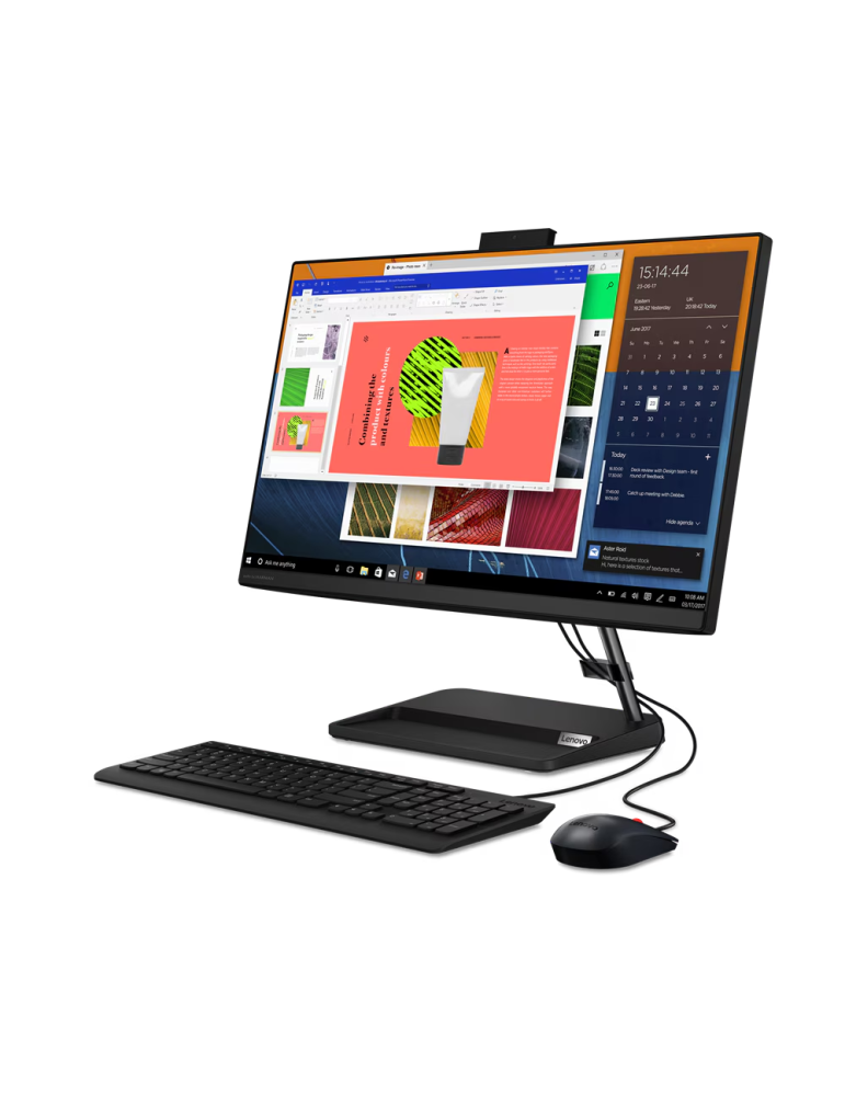 All in One компютър Lenovo IdeaCentre AIO 3 24ALC6, AMD Ryzen 7 7730U, 23.8" FHD, IPS 250nits Anti-glare, 16GB DDR4 RAM, 512GB SSD - F0G100RBRI
