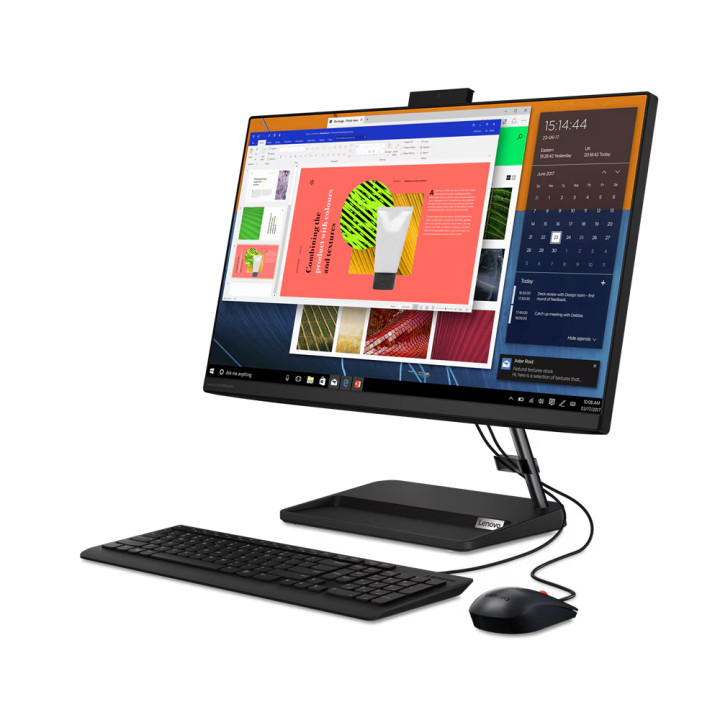 All in One компютър Lenovo IdeaCentre AIO 3 24ALC6, AMD Ryzen 7 7730U, 23.8" FHD, IPS 250nits Anti-glare, 16GB DDR4 RAM, 512GB SSD - F0G100RBRI