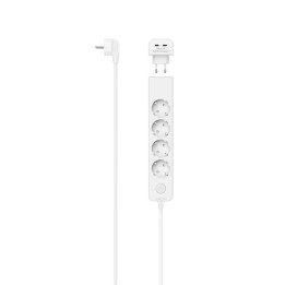 Разклонител HAMA 5 гнезда, 17 W, 2хUSB-C, превключвател, 1, 4 м, бял - 223191