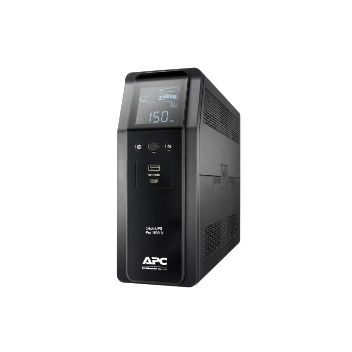 Токозахранващо устройство APC Back UPS Pro BR 1600VA, 230V, Sinewave, 8 Outlets, AVR, LCD interface - BR1600SI