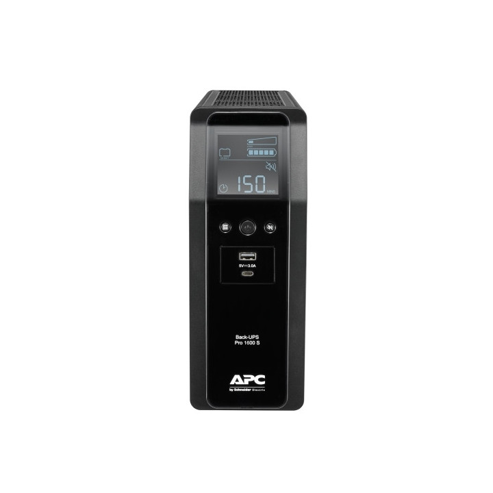 Токозахранващо устройство APC Back UPS Pro BR 1600VA, 230V, Sinewave, 8 Outlets, AVR, LCD interface - BR1600SI