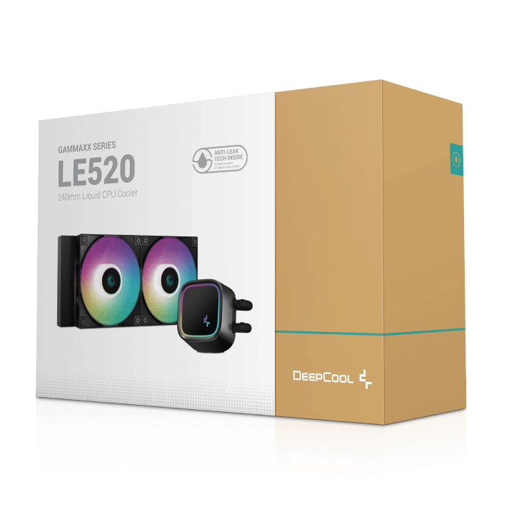 Водно охлаждане DeepCool LE520 - Addressable RGB - LGA1700/AM5 - R-LE520-BKAMMN-G-1