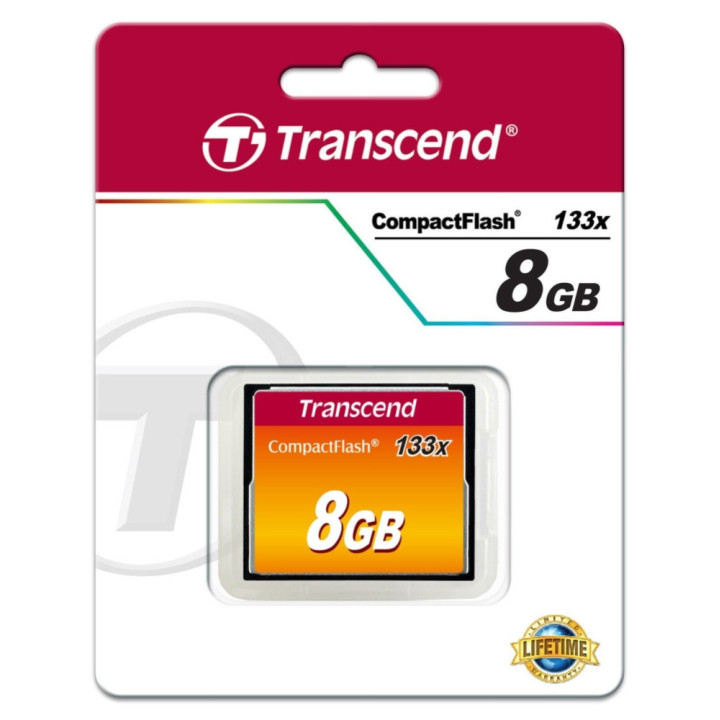 Карта памет Transcend 8GB CF Card (133X) - TS8GCF133