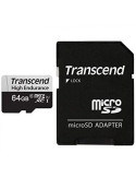 Карта памет Transcend 64GB micro SD w/ adapter U1, High Endurance - TS64GUSD350V