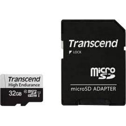 Карта памет Transcend 32GB micro SD w/ adapter U1, High Endurance - TS32GUSD350V