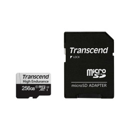 Карта памет Transcend 256GB micro SD w/ adapter U3, High Endurance - TS256GUSD350V