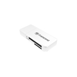 Четец за карти Transcend SD/microSD Card Reader, USB 3.1 Gen 1, White - TS-RDF5W