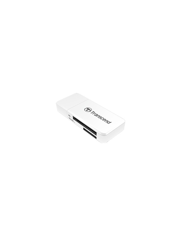 Четец за карти Transcend SD/microSD Card Reader, USB 3.1 Gen 1, White - TS-RDF5W