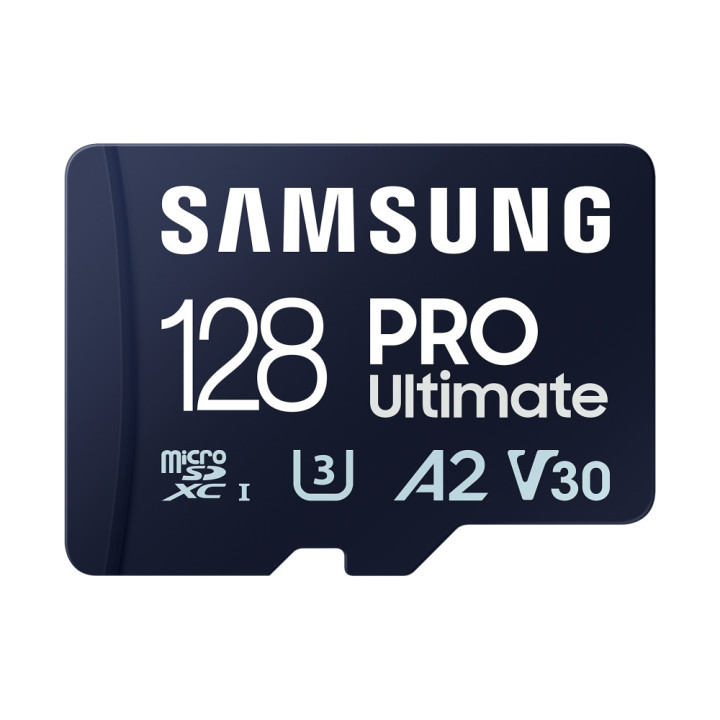 Карта памет Samsung 128GB micro SD Card PRO Ultimate with USB Reader, UHS-I, Read 200MB/s - Write 130MB/s, U3, V30, A2 - MB-MY128SB/WW